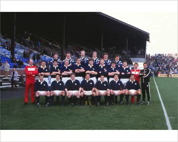 The Scotland team that defeated England to win the Grand Slam in 1990
