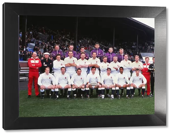 The England team that faced Scotland in the Grand Slam decider in 1990