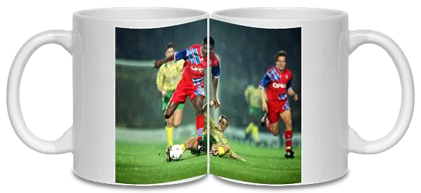 Norwich City take on Bayern Munich in the 1993  /  4 UEFA Cup
