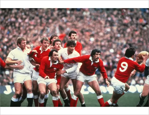 The Welsh line-out gets the ball back to Terry Holmes - 1982 Five Nations