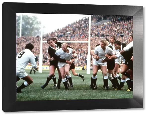 England on the way to defeat the All Blacks in 1983