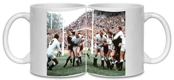 England on the way to defeat the All Blacks in 1983