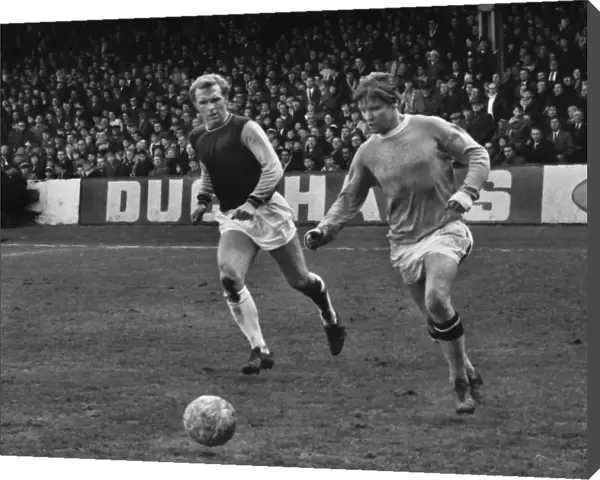 Manchester Citys Tony Coleman and West Hams Bobby Moore