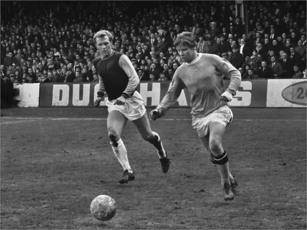 Manchester Citys Tony Coleman and West Hams Bobby Moore