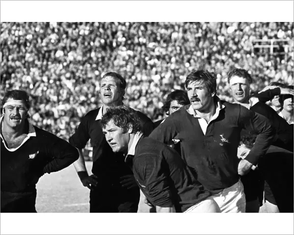 The All Blacks face the Springboks in 1976