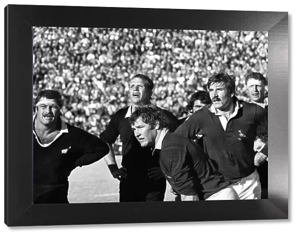 The All Blacks face the Springboks in 1976