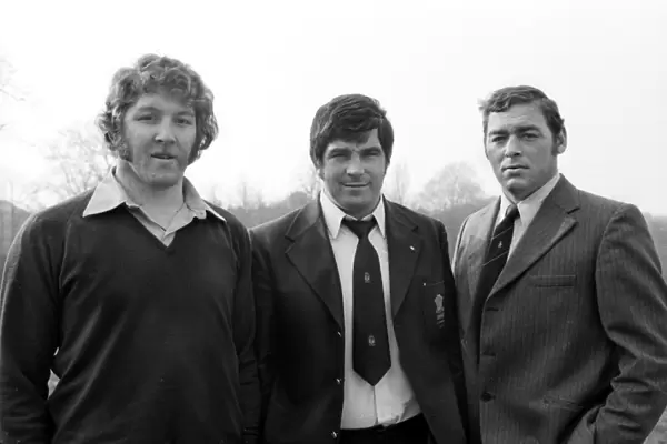 The famous Pontypool front row - Graham Price, Bobby Windsor and Charlie Faulkner