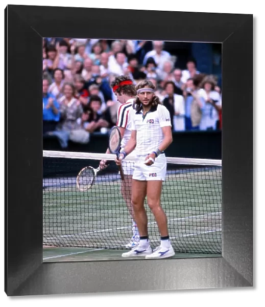 Bjorn Borg defeats John McEnroe to win the 1980 Wimbledon Championship