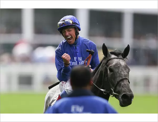 Frankie Dettori celebrates victory in the 2012 Royal Ascot Gold Cup
