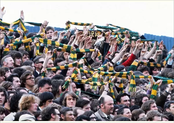 Norwich City fans at Loftus Road in 1972