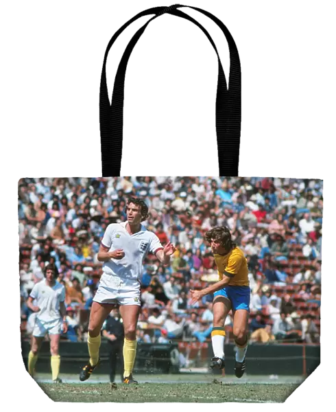 Brazils Zico and Englands Trevor Brooking - 1976 U. S. A. Bicentennial Cup Tournament