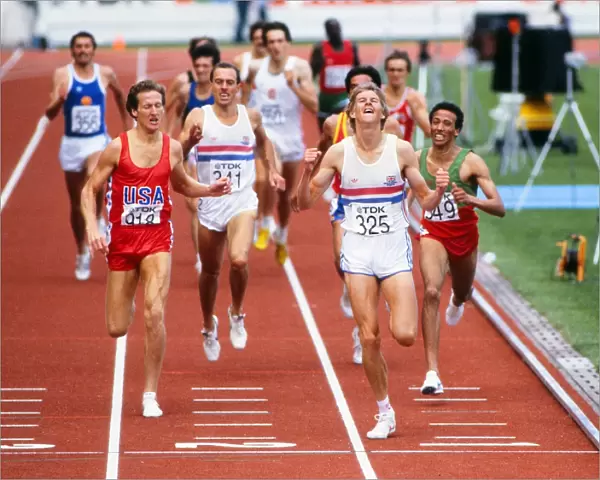Steve Cram wins the 1500m World Championship in 1983