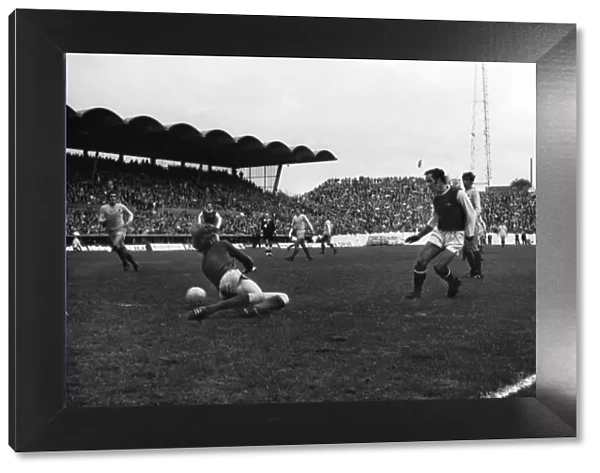 Arsenals George Graham scores against Coventry City