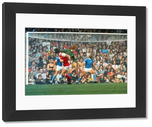 Brian Kidd scores for Arsenal