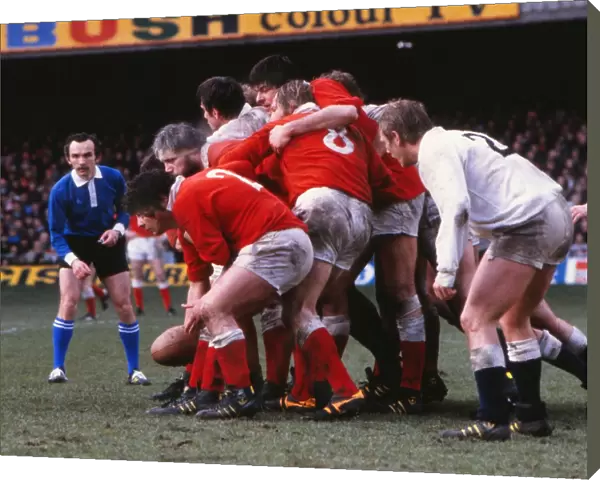 Wales Alan Phillips, Mike Roberts and Derek Quinnell - 1979 Five Nations