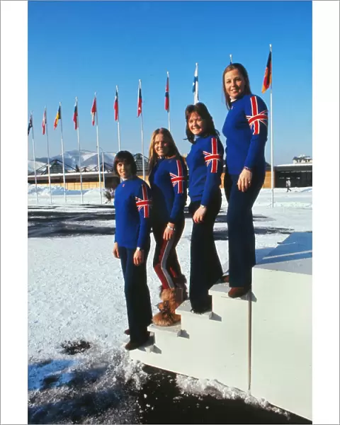 Great Britains womens skiing team - 1972 Sapporo Winter Olympics