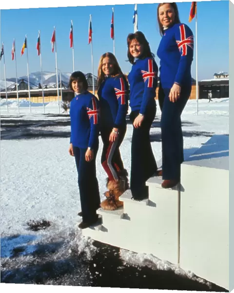 Great Britains womens skiing team - 1972 Sapporo Winter Olympics
