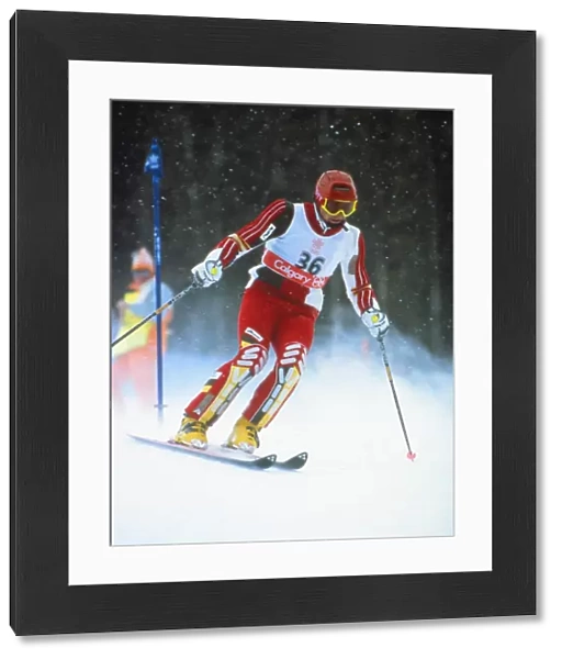 Graham Bell - 1988 Calgary Winter Olympics - Mens Combined Slalom