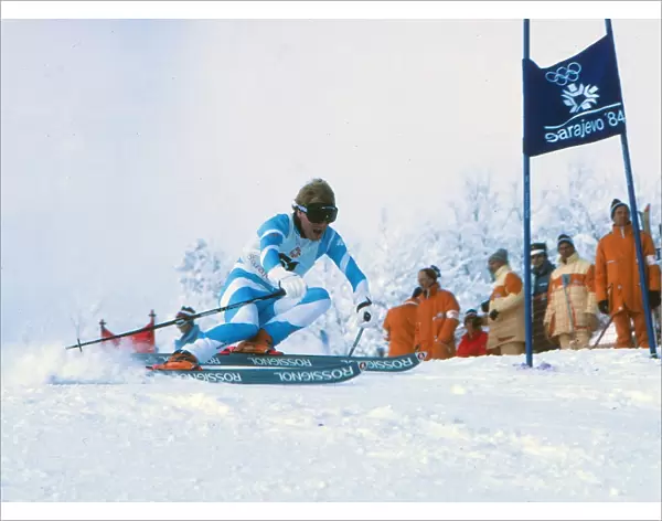 David Mercer - 1984 Sarajevo Winter Olympics - Mens Giant Slalom