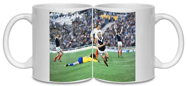 Archie Gemmill celebrates his famous goal against Holland at the 1978 World Cup