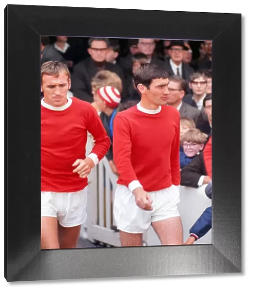 Paddy Crerand and Francis Burns - Manchester United