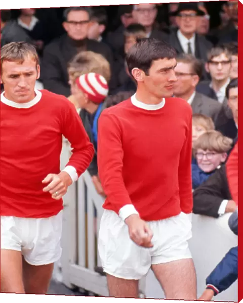 Paddy Crerand and Francis Burns - Manchester United