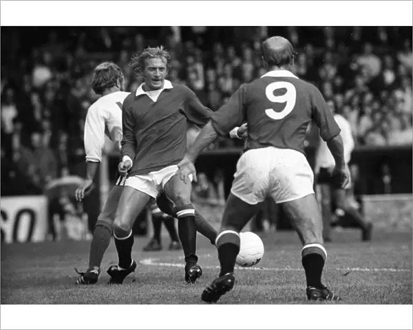 Denis Law and Bobby Charlton - Manchester United