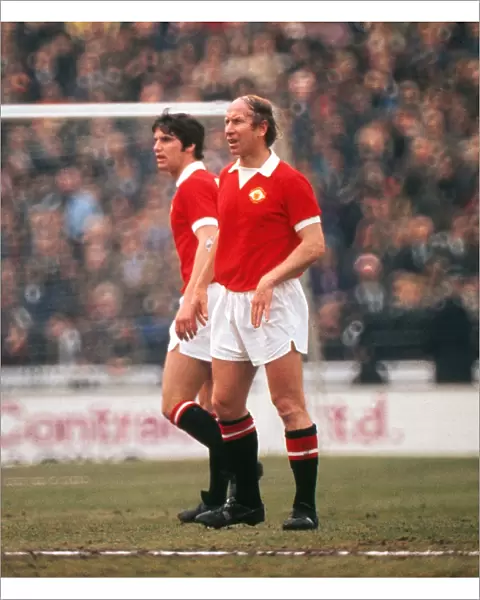 Bobby Charlton and Martin Buchan - Manchester United