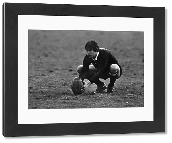 Allan Hewson lines up a penalty for the All Blacks against the British Lions in 1983