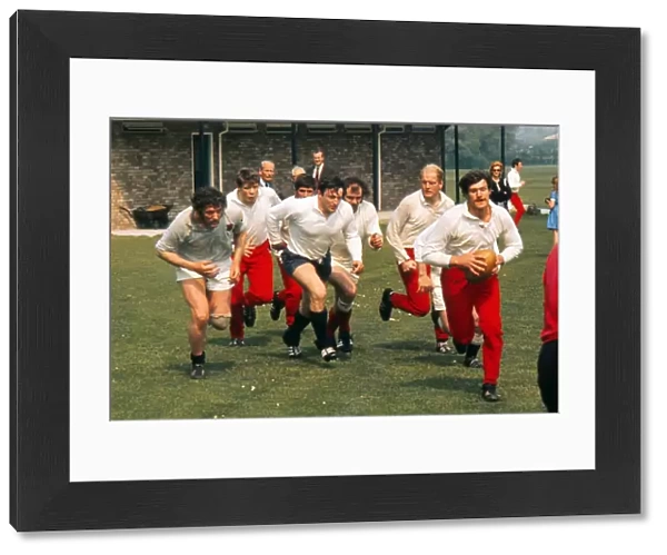 British Lions players train at Eastbourne before leaving for the 1971 tour of New Zealand
