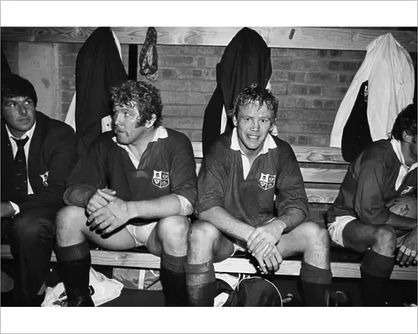 Peter Wheeler and Graham Price after victory in the 4th Test - 1980 British Lions Tour of South Africa