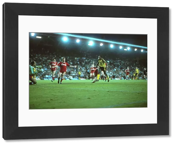 Michael Thomas scores his title-winning goal at Anfield in 1989