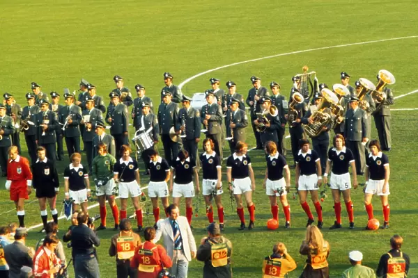 Scotland line-up to face Brazil - 1974 World Cup