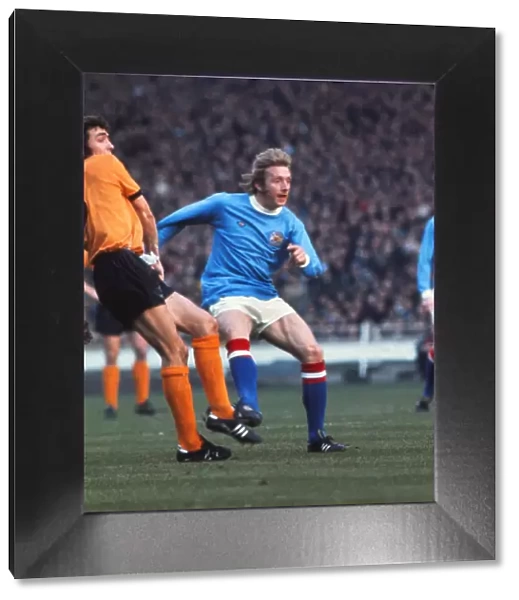 Manchester Citys Denis Law - 1974 League Cup Final