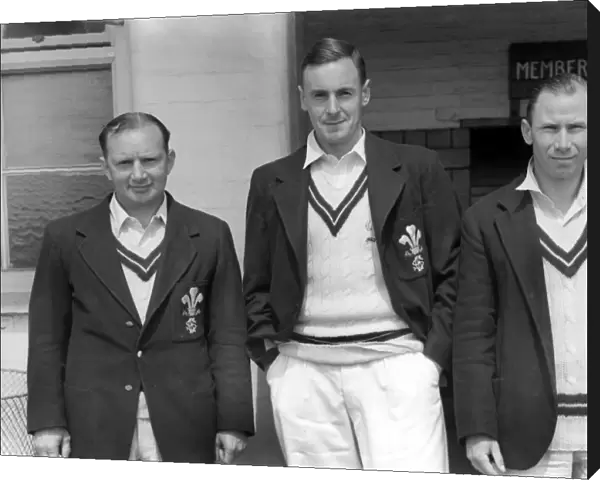 Arthur McIntyre, Peter May, David Fletcher - Surrey C. C. C