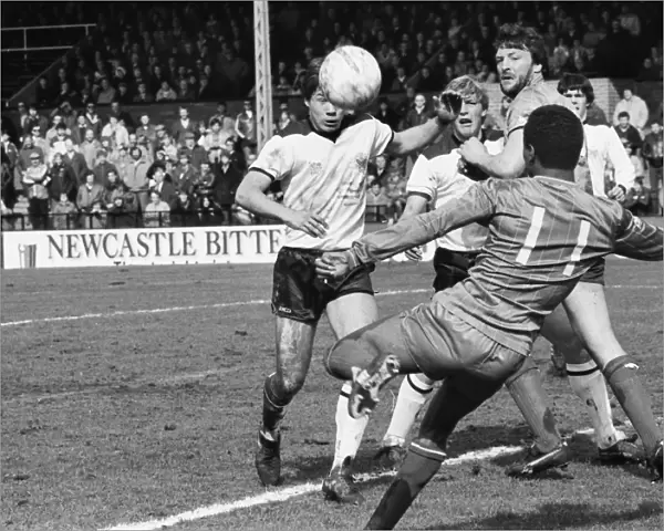 Paul Canoville scores for Chelsea against Fulham in 1983