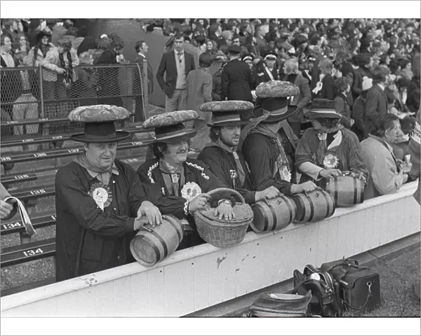 French supporters at Twickenham - 1975 Five Nations