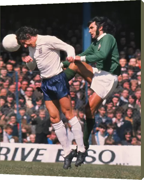 George Best and Roy McFarland - 1971 British Home Championship