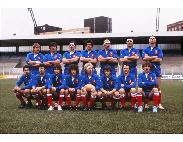 The France team that faced Wales in the 1982 Five Nations Championship