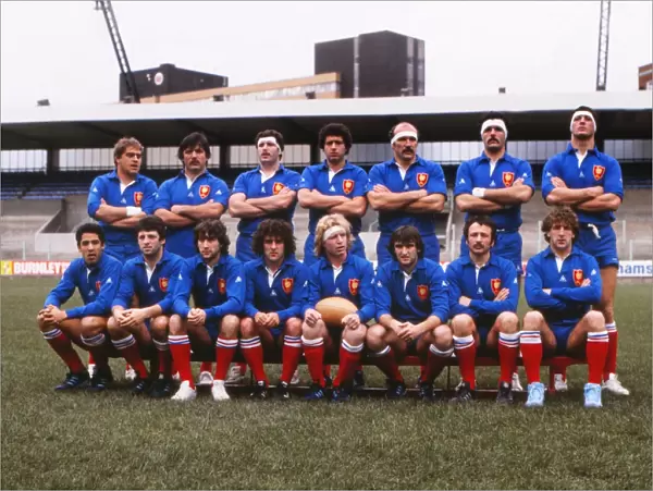 The France team that faced Wales in the 1982 Five Nations Championship