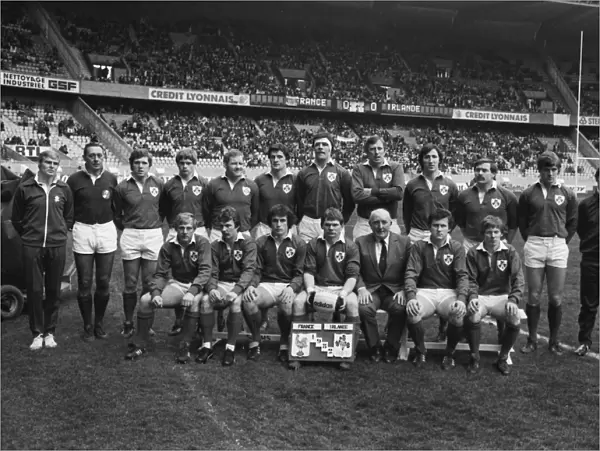 The Ireland team that face France in the 1982 Five Nations