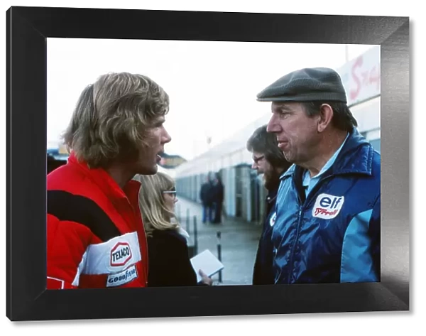 James Hunt and Ken Tyrrell
