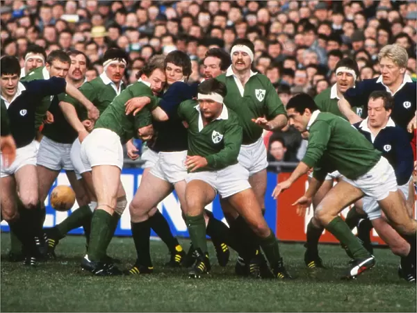 Ireland and Scotland clash - 1986 Five Nations