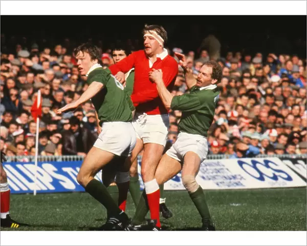 Wales Dick Moriarty and relands Nigel Carr and Brian Spillane - 1985 Five Nations