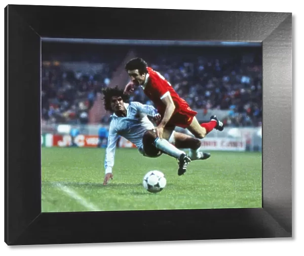 Liverpools David Johnson is tackled - 1981 European Cup Final