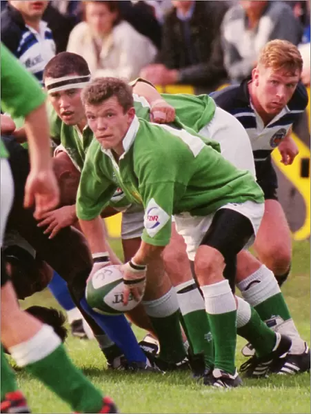 London Irishs Liam Mooney and Nick Briers - 1996  /  7 Courage League