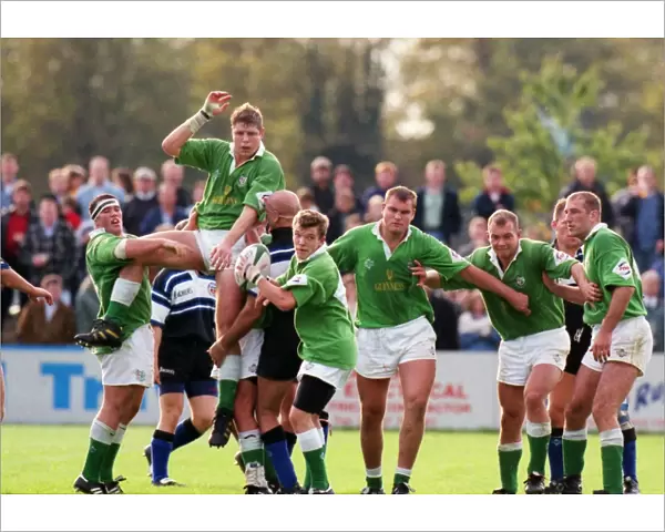London Irish win a line-out - 1996  /  7 Courage League