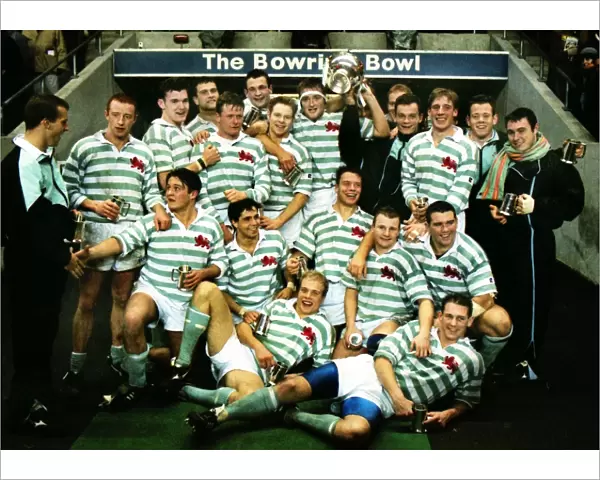 Cambridge celebrate victory - 1995 Varsity Match