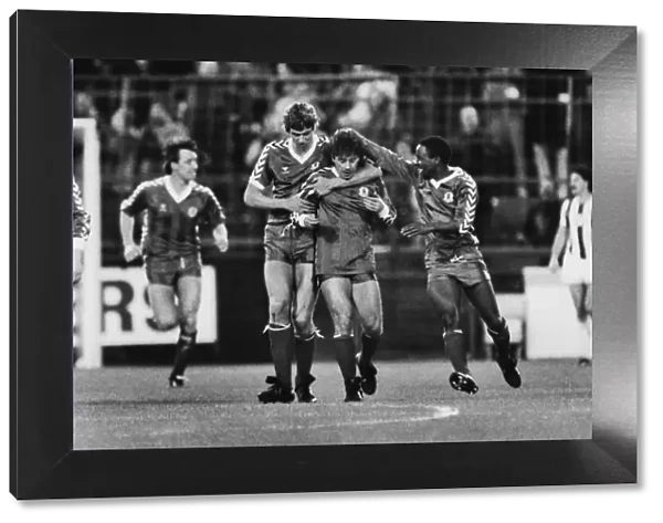 Orients Barry Silkman celebrates a goal in the 1984  /  5 FA Cup