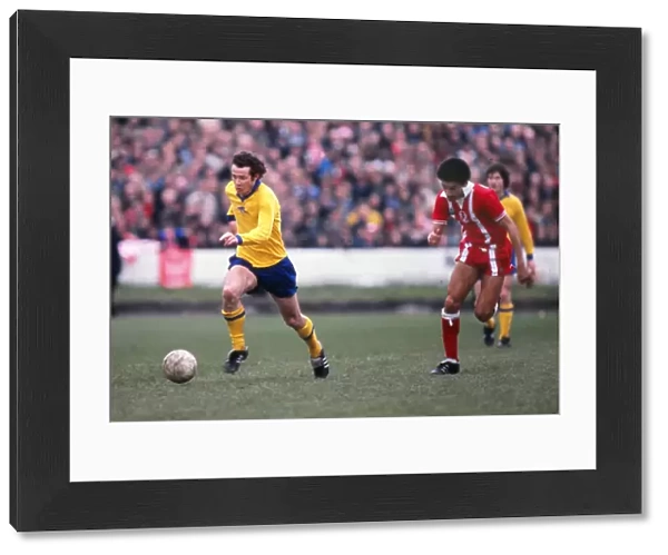 Liam Brady and Bobby Fisher during the 1978 FA Cup semi-final